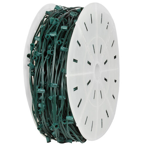 Wintergreen Corporation 72915 C7 Light Spool, 500' Length, 12" Spacing, 10 Amp SPT2W Green Wire, Commercial Grade