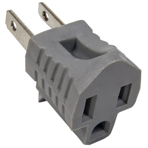 Wintergreen Corporation 18179 3-to-2 Grounding Plug, Grey