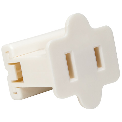 WGC-67085 - White Polarized Female Zip Plug, SPT1, 5-Pack - Wintergreen Corporation