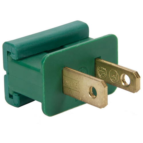 WGC-67083 - Green Polarized Male Zip Plug, SPT1, 5-Pack - Wintergreen Corporation