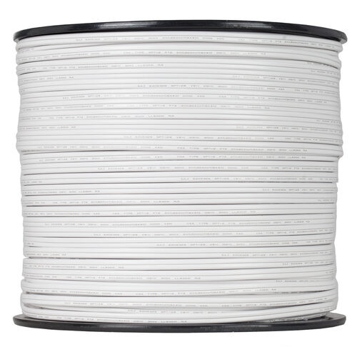 Wintergreen Corporation 17442 500' White Outdoor Zip Cord Wire, SPT1W