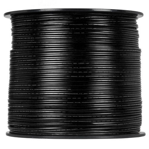 Wintergreen Corporation 21056 500' Black Outdoor Zip Cord Wire, SPT1W