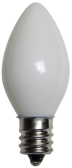 Wintergreen Corporation 15119 C7 White Opaque Bulbs
