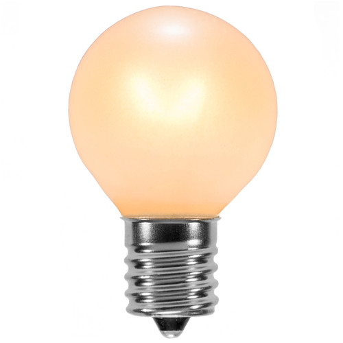 WGC-18768 - G30 Pearl White Incandescent Triple Dipped Transparent, 5 Watt Light Bulbs, 25-Pack - Wintergreen Corporation