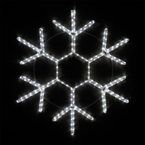 WGC-73421 - 36" Cool White LED 18 Point Snowflake, 218 Lights - Wintergreen Corporation