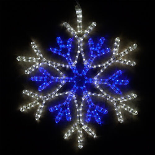 Wintergreen Corporation 73410 28" 36 Point Star Center Snowflake, Blue and Cool White Lights