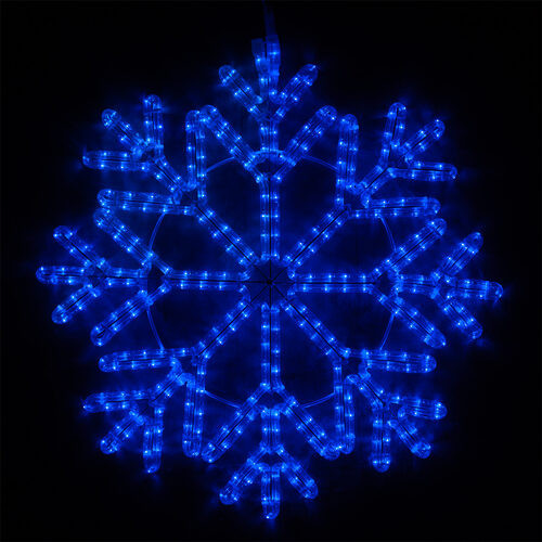 Wintergreen Corporation 73438 24" 40 Point Snowflake, Blue Lights