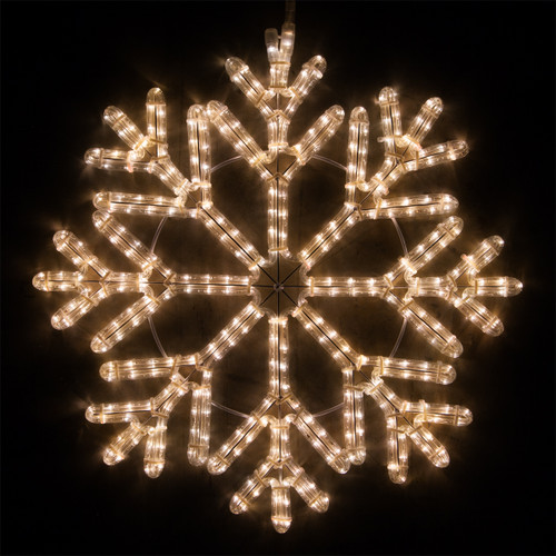 WGC-73440 - 24" Warm White LED 40 Point Snowflake, 380 Lights - Wintergreen Corporation