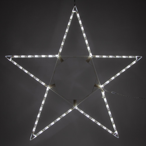 WGC-79766 - 48" Cool White LED Folding Star, 70 Lights - Wintergreen Corporation