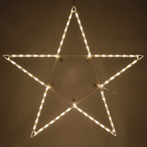 WGC-79767 - 48" Warm White LED Folding Star, 70 Lights - Wintergreen Corporation