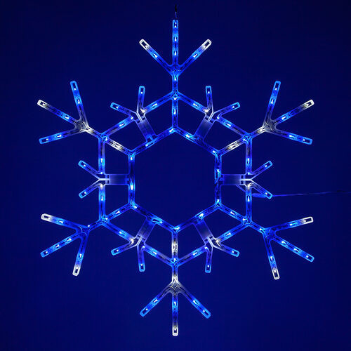 Wintergreen Corporation 79773 36" Folding Snowflake, Blue and Cool White Lights