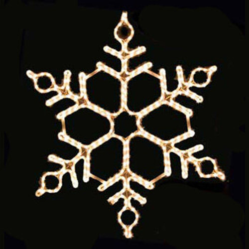 Wintergreen Corporation 18056 36" Honeycomb Snowflake, Clear Lights