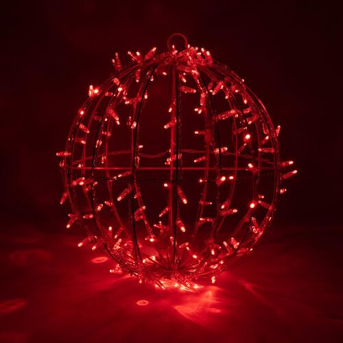 Wintergreen Corporation 73450 20" Red LED, Commercial Mega Sphere Light Ball, Fold Flat