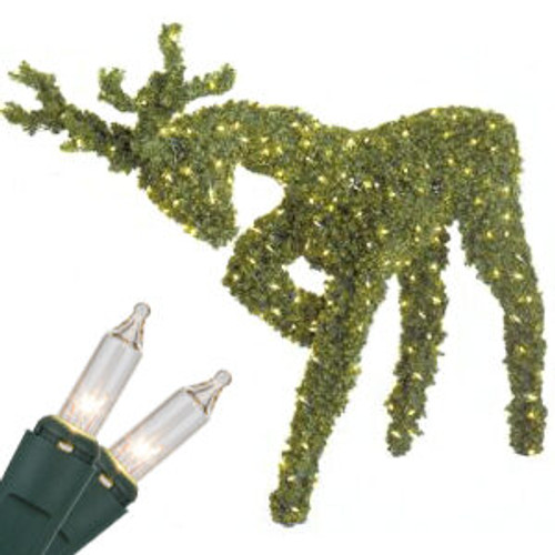 Wintergreen Corporation 21915 4.8' Head Down Reindeer Topiary, 400 Warm White LED Lights