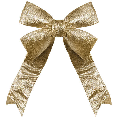 Wintergreen Corporation 22287 24" Gold Decorative 3D Glitter Bow