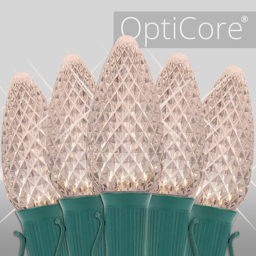 Wintergreen Corporation 80141 C9 Warm White Twinkle OptiCore Commercial LED Christmas Lights, 100 Lights, 100'