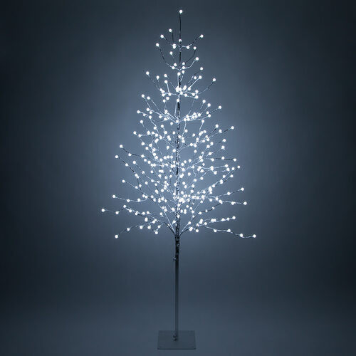 Wintergreen Corporation 78621 6' Silver Lighted Ornamental Tree, Cool White LED