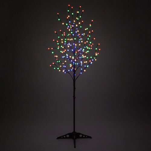 Wintergreen Corporation 78623 6' Brown Lighted Ornamental Tree, Multicolor LED