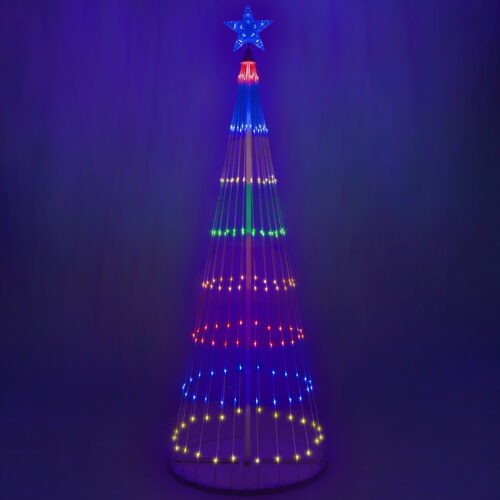 Wintergreen Corporation 81010 6' Multicolor LED Animated Outdoor Lightshow Tree