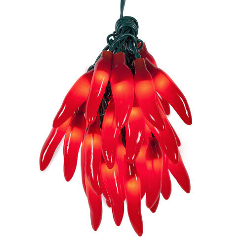 Wintergreen Corporation 71519 Red Chili Pepper Cluster Light Set