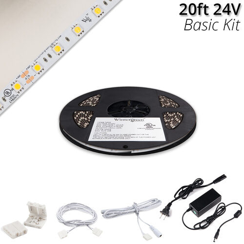 Wintergreen Corporation 75074 Basic 24V High Output LED Strip Light Kit, Pure White