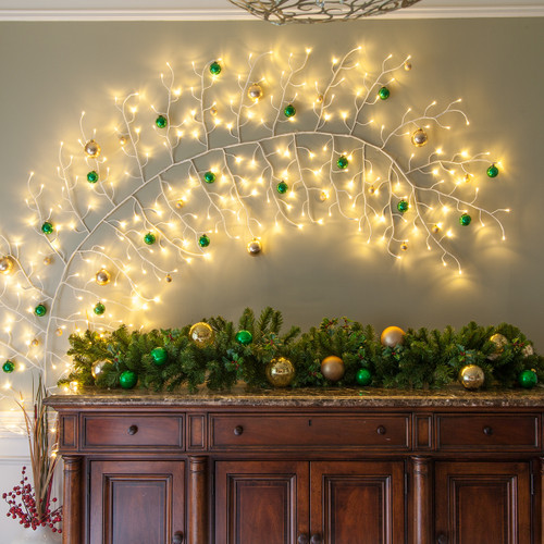WGC-81730 - 118" Warm White LED White Lighted Climbing Vine, 288 Lights - Wintergreen Corporation
