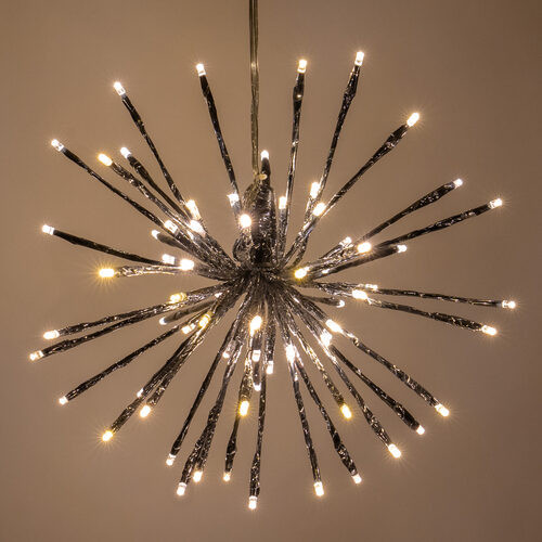 Wintergreen Corporation 76063 12" Silver Starburst Lighted Branches, Warm White LED, Twinkle