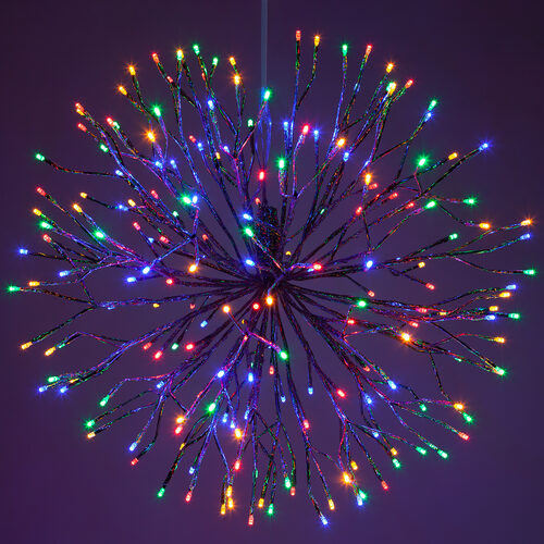 Wintergreen Corporation 76134 24" Silver Starburst Lighted Branches, Multicolor LED