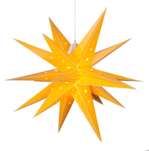 Wintergreen Corporation 80500 24" Yellow Aurora Superstar TM Folding Star Light, Fold-Flat, LED Lights, Outdoor Rated