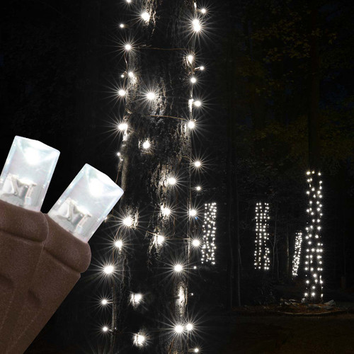WGC-81225 - 14"x31" 5mm Cool White LED StretchNet Pro Christmas Trunk Wrap Lights, 50 Lights, Brown Wire - Wintergreen Corporation