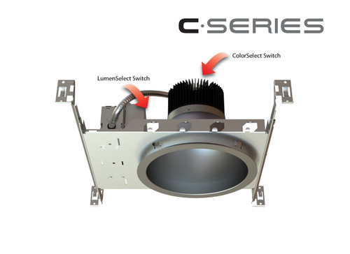 Liton CH9LS1724: 9" Lumen/ColorSelect New Construction 1700lm-2400lm (17W-28W) Architectural Downlight (LED) C-Series (Commercial/Architectural)