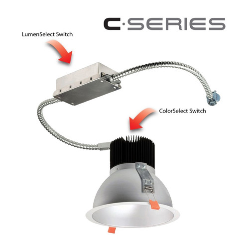 Liton CRTR6LS1826: 6" C ¥ Series Lumen/ColorSelect Retrofit/Remodel 1800lm-2600lm (17W-28W) Architectural Downlight (LED) C-Series (Commercial/Architectural)