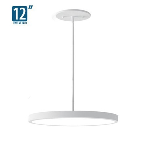 Liton LCMPD12RP: 12" LumenPad Round LED Downlight Pendant Mount 2000LM (22W) Title 24/JA8 CEC Certified LED LIghting 12" Aperture