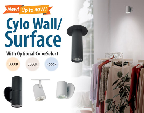 Liton DL4C3/LWMLD4: Cylo Wall/Surface 1000LM - 3600LM (10W-40W) New Product Showcase