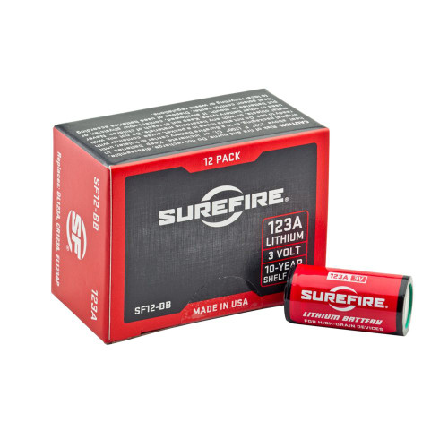 SureFire SureFire 123A Lithium Batteries Available in packs of 12 & 72