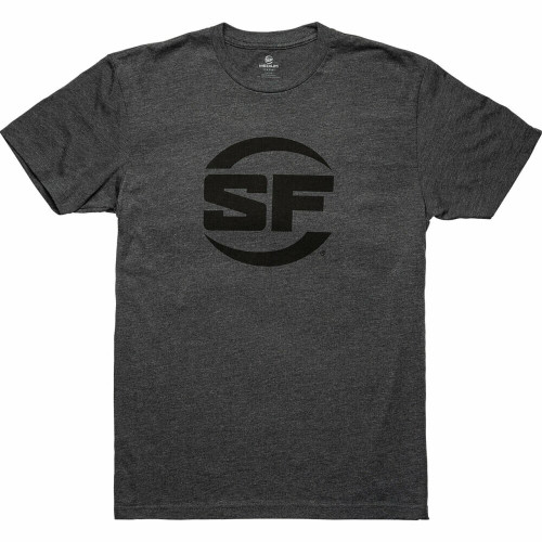 SureFire SureFire Button Logo Dark Gray Shirt 60% Cotton / 40% Polyester Blend MenÕs Short-sleeve T-shirt