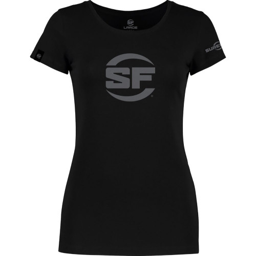 SureFire SureFire Button Logo Black for Women 100% Cotton WomenÕs SureFire T-shirt