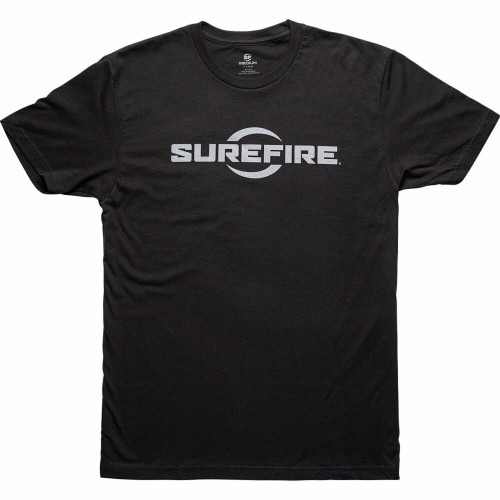 SureFire SureFire Logo Black Shirt 60% Cotton / 40% Polyester Blend MenÕs Short-sleeve T-shirt