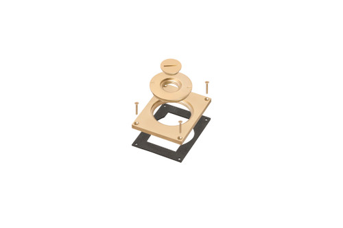Arlington Industries FLBC8503MB Single gang cover with inserts. Works with Arlington's FLBC8518, FLBC8528 and FLBC8538 recessed cover kit frames.
