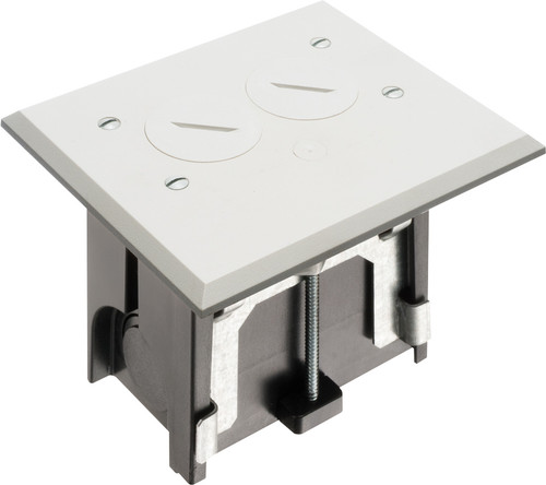 Arlington Industries FLBA101W Adjustable Non-Metallic Floor Box for New Floors