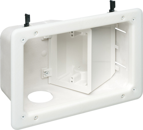 Arlington Industries TVB712 Recessed TV Boxª with Angled Openings