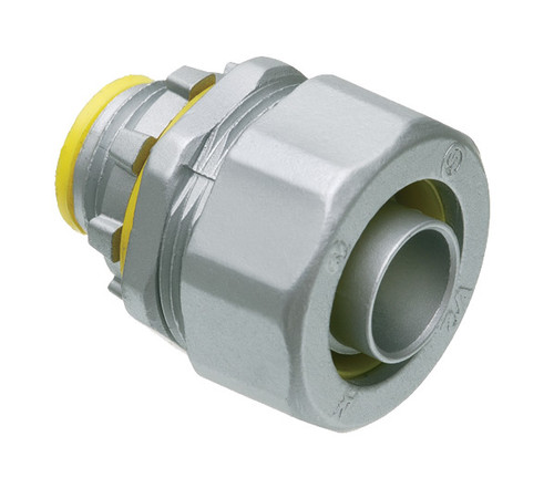 Arlington Industries LT100A Straight Zinc Die-Cast Connector with Insulated Throat