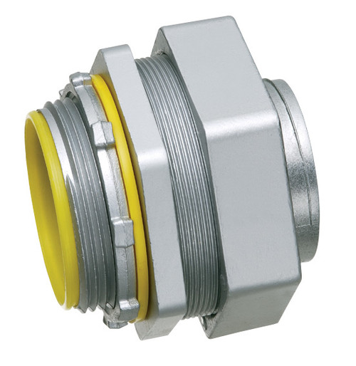 Arlington Industries LT300 Straight Zinc Die-Cast Connector with Insulated Throat
