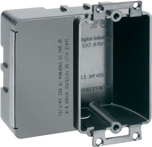 Arlington Industries RV135 Non-Metallic Single-Gang Device Box