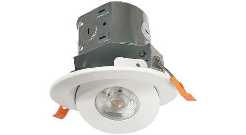 RP Lighting+Fans 8776 4Ó IC Rated, LED Recessed Adjustable Gimbal J-Box Downlight