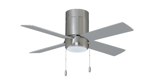 RP Lighting+Fans 1024-PC Metalis 4-Blade, 52Ó Sweep Hugger, Pull Chain, Integrated LED Light Kit Included