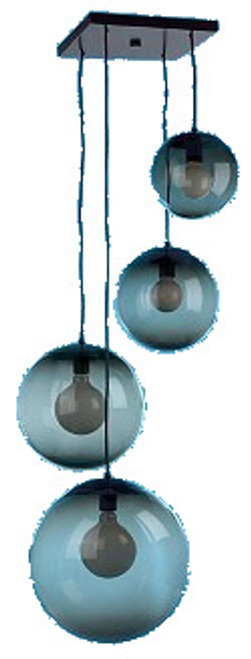 Primelite Manufacturing 680 4-Globe Glass Pendant