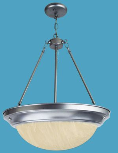 Primelite Manufacturing N/A Alabaster Reflective Pendant Chandelier with Ring #730-10 Series