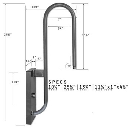 Primelite Manufacturing 872 S Arm Wall Bracket