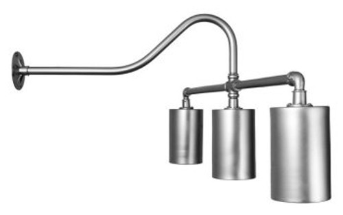 Primelite Manufacturing 57/3-865 3 Cans on Straight Arm Sign Light Primelite Manufacturing 57/3-865 3 Cans on Straight Arm Sign Light